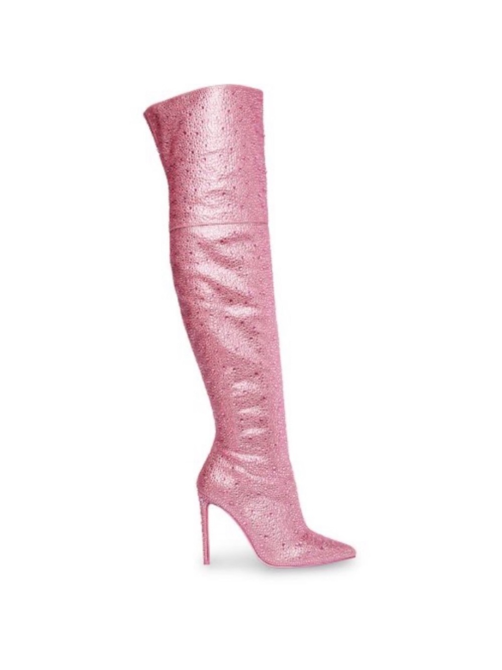 Steve Madden Vivienne Pink Glitter Over-the-Knee Boots